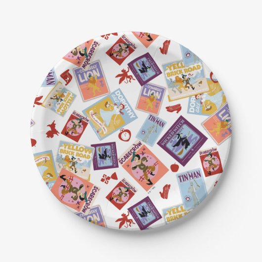 Wizard of Oz™ Character Print Toss Pattern ペーパープレート (正面)