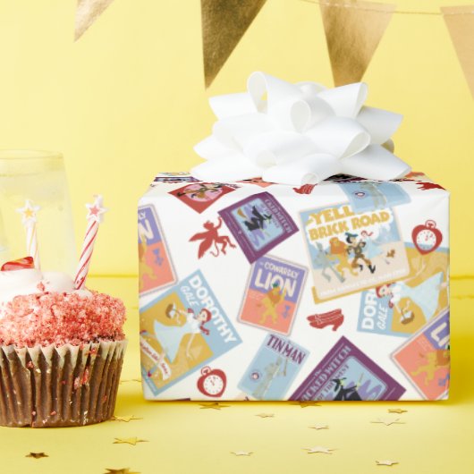 Wizard of Oz™ Character Print Toss Pattern ラッピングペーパー (誕生日パーティー)