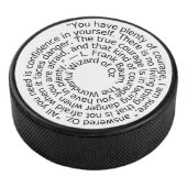 Wizard of Oz courage quote hockey puck アイスホッケーパック (3/4)