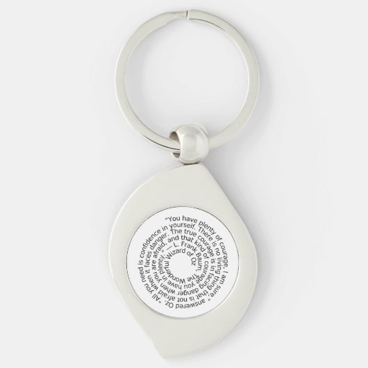 Wizard of Oz courage quote keychain キーホルダー (正面)