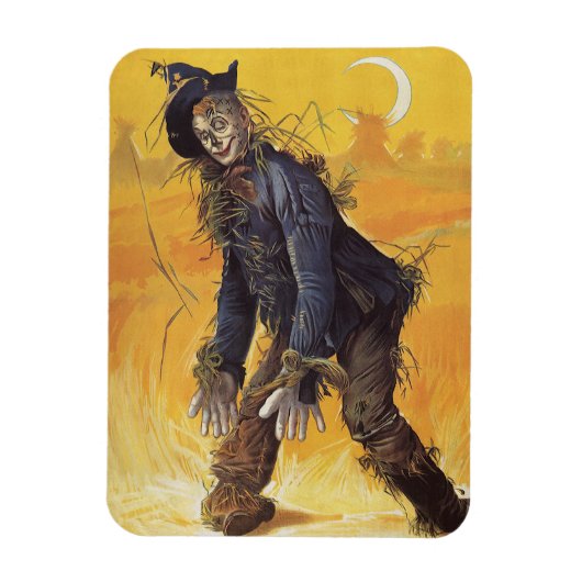 Wizard of Oz Scarecrow, Vintage Fairy Tales マグネット (縦)