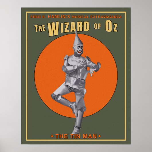 Wizard of Oz Tin Man ポスター (正面)