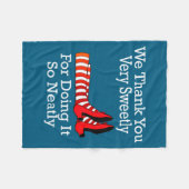 Wizard Of Oz - We Thank You Very Sweetly フリースブランケット (正面(横))