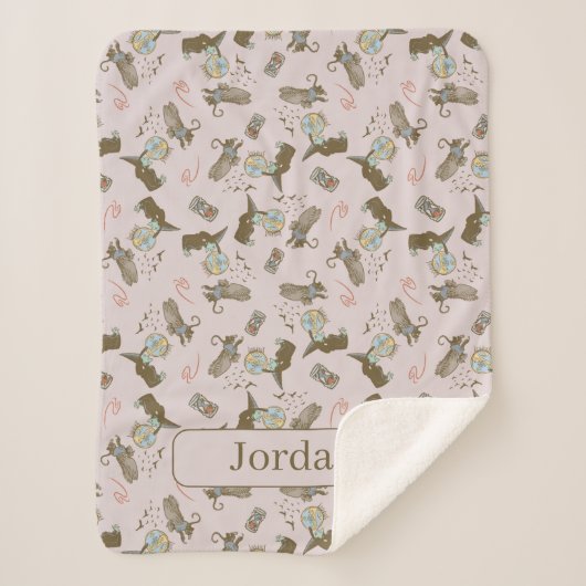 Wizard of Oz™ Wicked Witch™ Crystal Ball Pattern シェルパブランケット (正面)