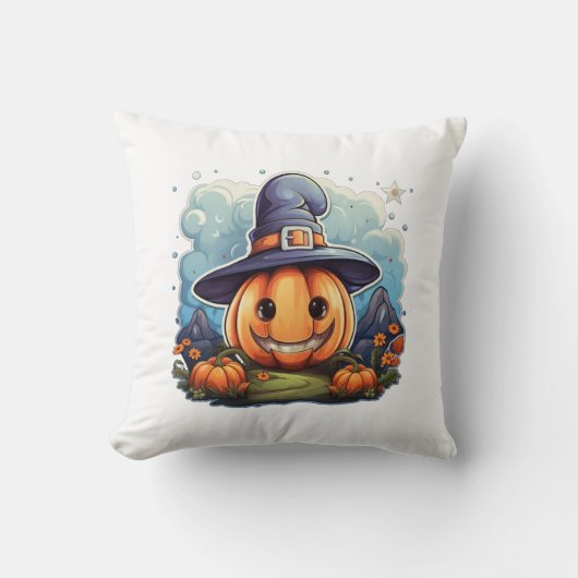 Wizard pumpkin  クッション (正面)