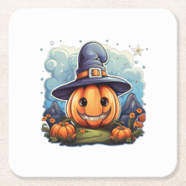 Wizard pumpkin  スクエアペーパーコースター
