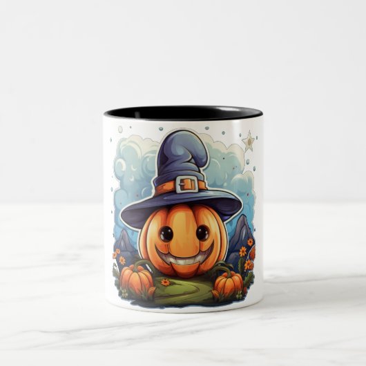 Wizard pumpkin  ツートーンマグカップ (中央)