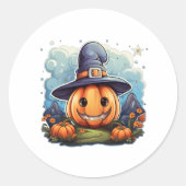 Wizard pumpkin  ラウンドシール (正面)