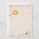 Wizard School Themed Birthday Party Invitation セーブザデート (裏面)