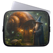 Wizard snail shell cottage enchanted neoprene lapt ラップトップスリーブ (正面)