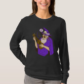 wizard ukulele witch music playing guitar tシャツ (正面)