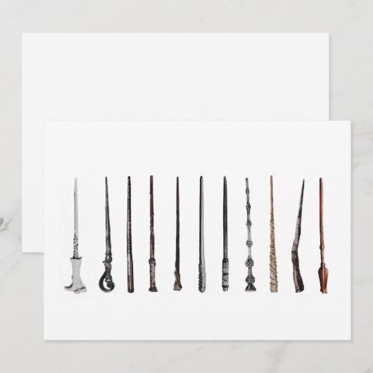 Wizard Wands 招待状 (正面/裏面)