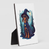 Wizard Wiener � Magical Dachshund フォトプラーク (側面)