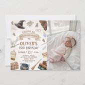 Wizards Birthday Photo Invitation 招待状 (正面)