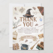 Wizards Birthday Thank You Card 招待状 (正面)