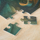 Wizard's Nature Drawer Botanicals Crystals Artifac ジグソーパズル (側面)