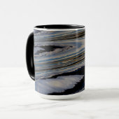 WJ旅行のWtr Orngの青いマグ マグカップ (正面左)