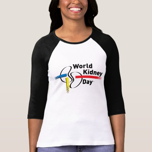 WKDの女性の3/4枚の袖のTシャツ Tシャツ (正面)