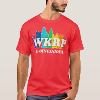 WKRPインシンシナッティヴィンテージレインボー Tシャツ