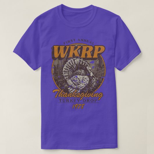 WKRPターキードロップ1978トート Tシャツ (デザイン正面)