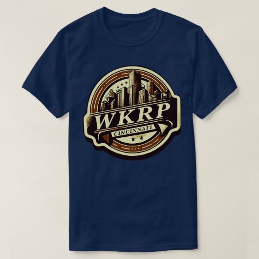 WKRP （シンシナチ） Tシャツ (デザイン正面)
