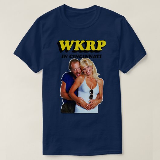 WKRP (シンシナチ) Tシャツ (デザイン正面)