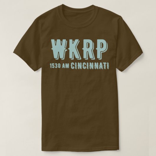WKRP (シンシナチ) Tシャツ (デザイン正面)