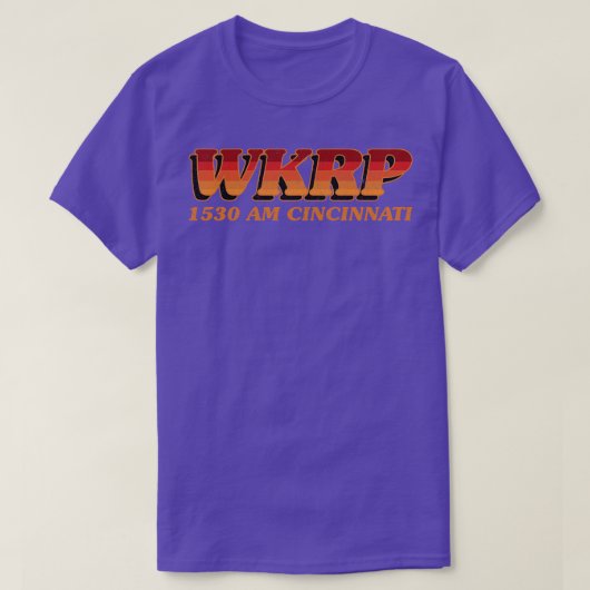 WKRP 1530シンシナチ Tシャツ (デザイン正面)