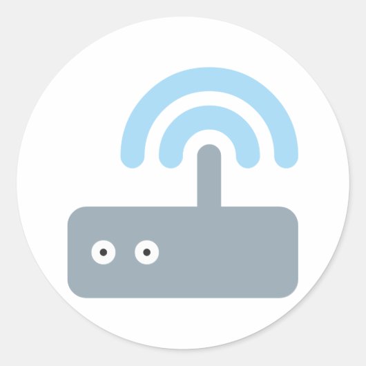 WLAN Router ラウンドシール (正面)