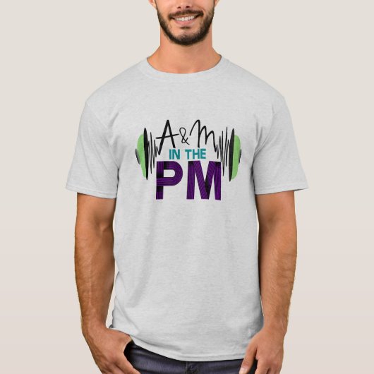 WLFC 88.3のロゴのワイシャツのPMのA&M Tシャツ (正面)