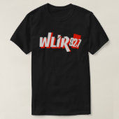 Wlir 92.7ラジオ局 tシャツ (デザイン正面)