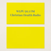 WLPU 91.1 FM プロモーションカード (正面&裏面)
