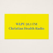 WLPU 91.1 FM Promo cards (正面)