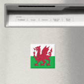 WLS001 FLAG WELSH WALES,冷蔵庫 マグネット (インサイチュ (食洗機))
