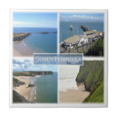 WLS004 GOWER Peninsula Mumbles, Wales, タイル (正面)