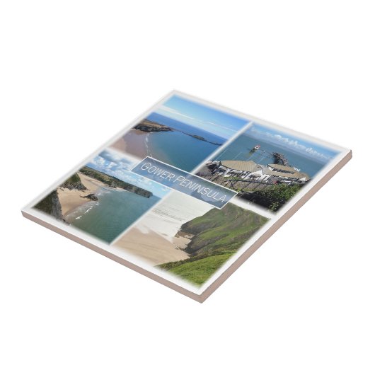 WLS004 GOWER Peninsula Mumbles, Wales, タイル (側面)