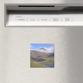WLS012 SNOWDON,ウェールズ,ヨーロッパ,冷蔵庫 マグネット (インサイチュ (食洗機))