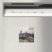 WLS016 CARDIFF、ウェールズ、ヨーロッパ、冷蔵庫 マグネット (インサイチュ (食洗機))
