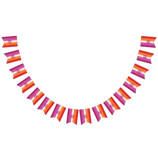 WLWレズビアンプライド国旗 バンティングフラッグ (全)