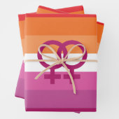 WLWレズビアンプライド国旗 ラッピングペーパーシート (インサイチュ)