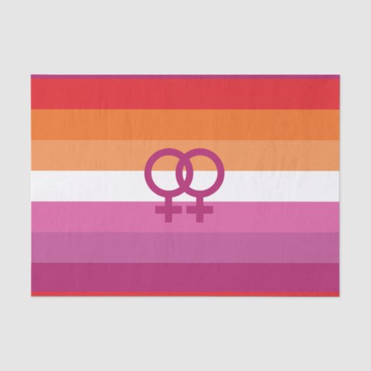 WLWレズビアンプライド国旗 薄葉紙 (正面)