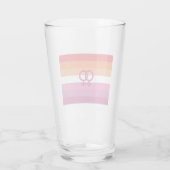 WLW レズビアン Pride フラグ (サンセット) タンブラーグラス (裏面)