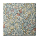 Wmモリスアーツ&クラフツゴールデンリリリレプロタイル タイル<br><div class="desc">ウィリアム・モリス(William Morris,  1834-1896)は英国のテキスタイルのデザイナー、アーティスト、ライター、イラストレーター、メディアヴァリスト、社会主義者で多作である。彼の良信じいデザインは誰にでも手に入るはずだ。「ゴールデンリリー」は1899年にジョン・ヘンリー・デアールによってデザインされた。</div>