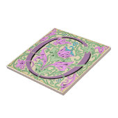 Wmモリス華美文字"O"イニシャルセラミックタイル タイル (側面)