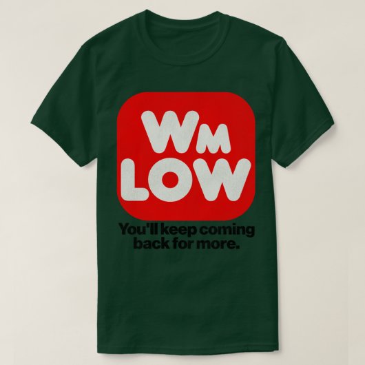 WMロースーパーマーケットレトロ廃店 Tシャツ (デザイン正面)