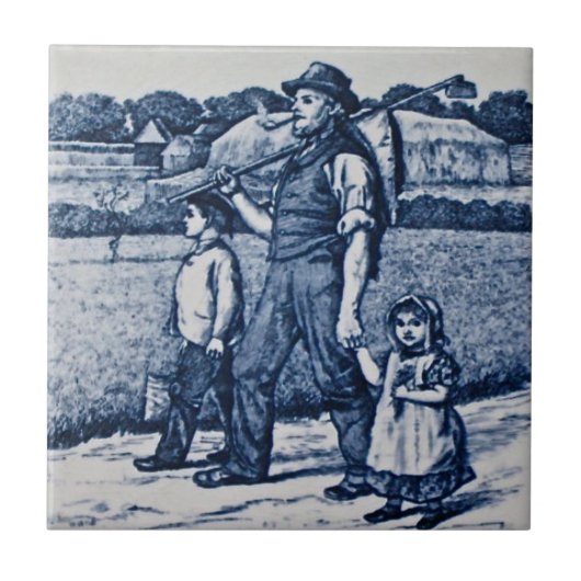 Wmワイズカントリービレッジライフファミリーアンティークレプロ タイル (正面)