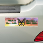 WM キシタアゲハ Team Butterfly バンパーステッカー (車上)
