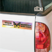 WM キシタアゲハ Team Butterfly バンパーステッカー (トラック上)
