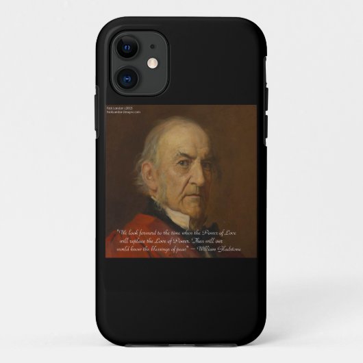 Wm グラッドストーン & 愛の力 引用文 iPhone 6 カー Case-Mate iPhoneケース (裏面)