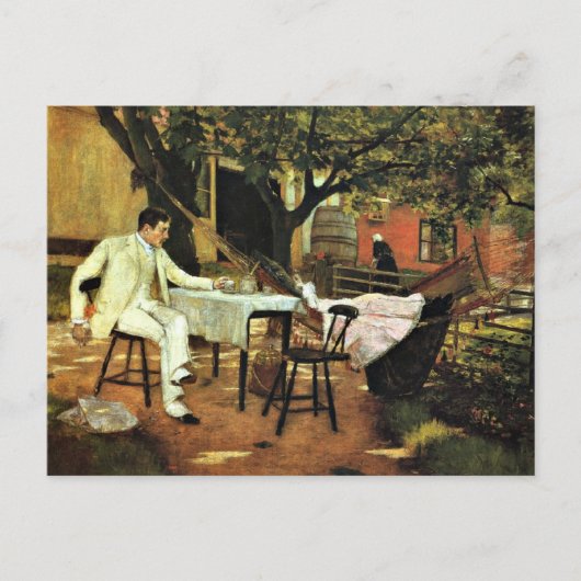 Wm.メリット・チェイス、オランダの夏の午後。 ポストカード (正面)